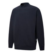 MMQ Crew Embroidered High Collar Knit Sweatshirt