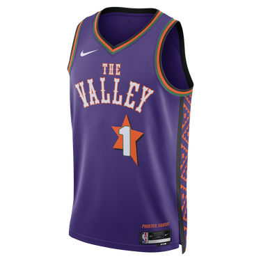 Фланелка Nike Dri-FIT NBA Swingman Devin Booker Phoenix Suns City Edition Basketball Jersey Лилаво | FQ4356-504, 1