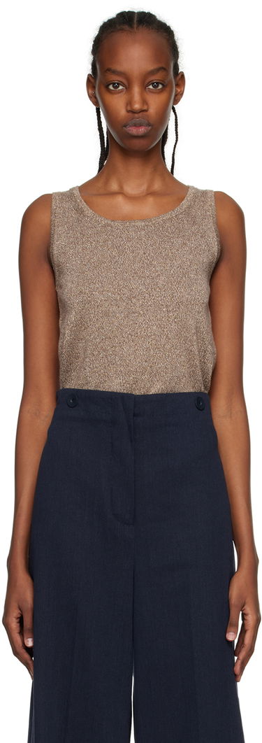 Потник Max Mara Elica Tank Top Кафяво | 2393611232600 MM12134, 0