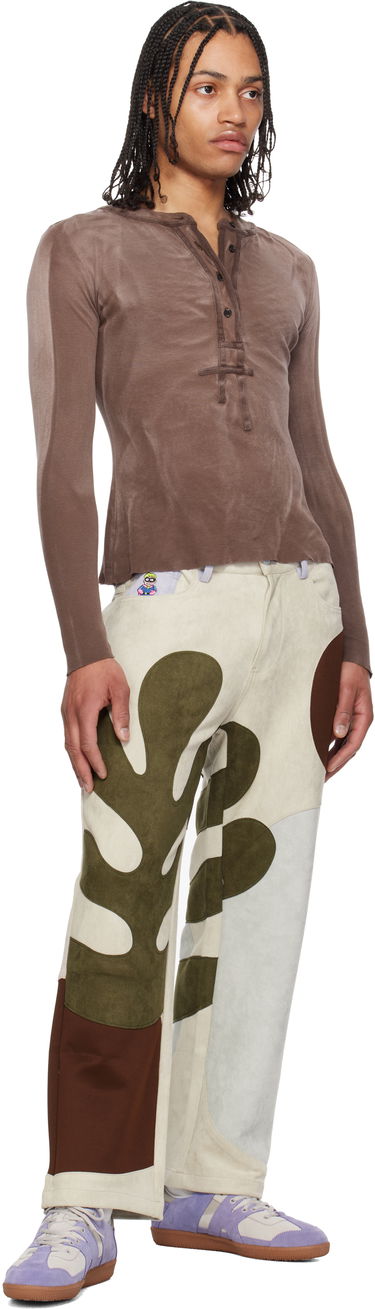 Панталони KidSuper KidSuper Floral Patchwork Trousers Бежово | SS25-PT-04, 3