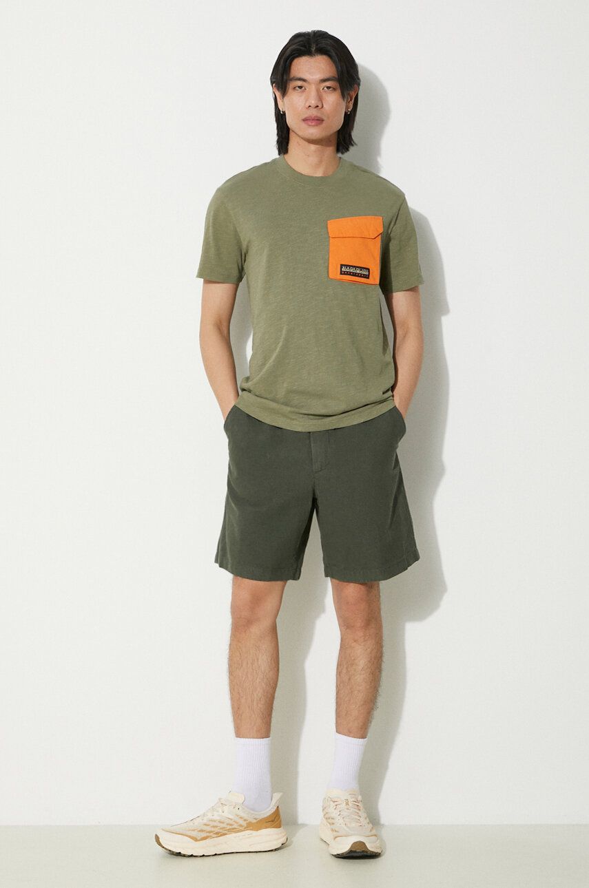 Къси панталони NORSE PROJECTS Ezra Relaxed Cotton Shorts Зелено | N35.0614.8022, 1