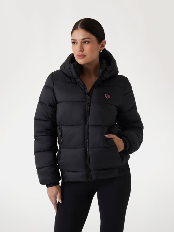 Пухо яке GUESS Water Repellent Puffer Jacket Черно | W4PL3MWH0J0, 0