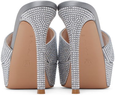 Кецове и обувки Gianvito Rossi Gianvito Rossi Tracey Crystal Heeled Sandals Сиво | G16550.85RIC.RAS, 1