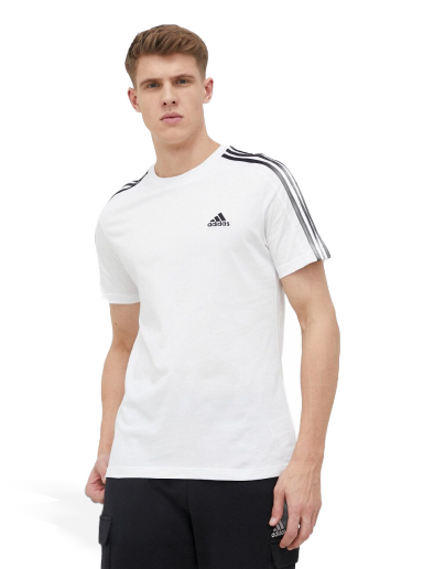 Тениска adidas Originals Essentials Single Jersey 3-Stripes Бяло | IC9336