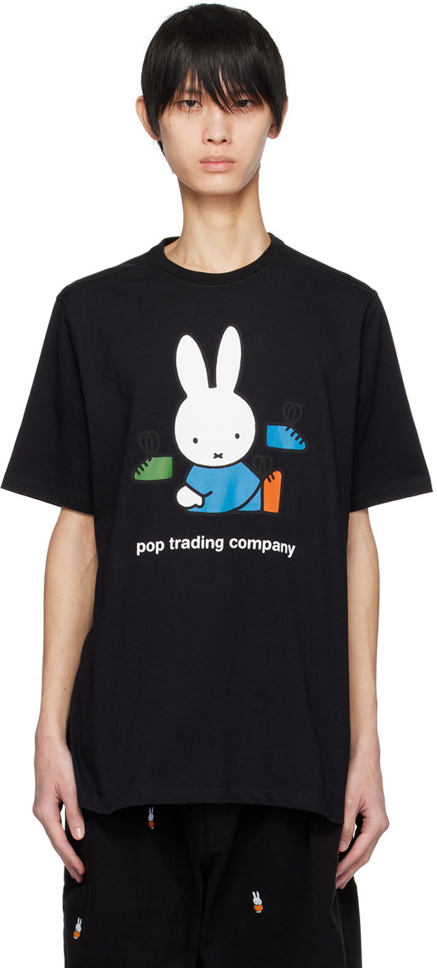 Тениска Pop Trading Company Footwear Graphic T-Shirt Черно | POPAW23_02-031