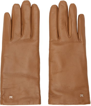 Ръкавици Max Mara Max Mara Nappa Leather Gloves Кафяво | 2424566021600, 0
