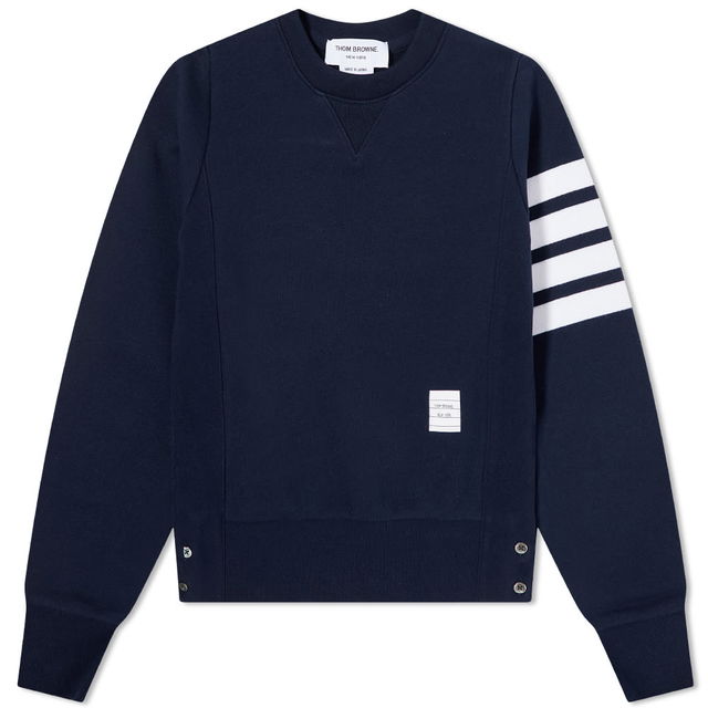 Thom Browne Classic Loop 4-Bar Crewneck Sweatshirt