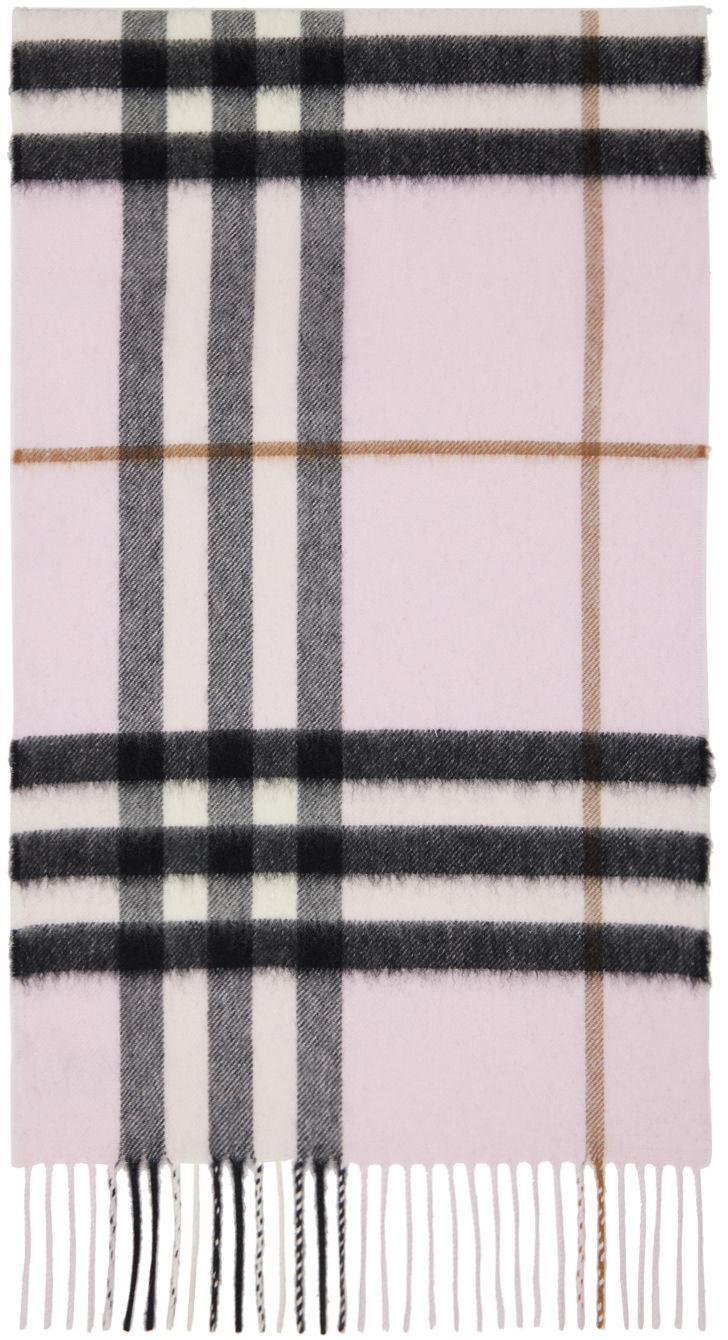 Шал Burberry Classic Check Scarf Pink Розово | 8049711, 0