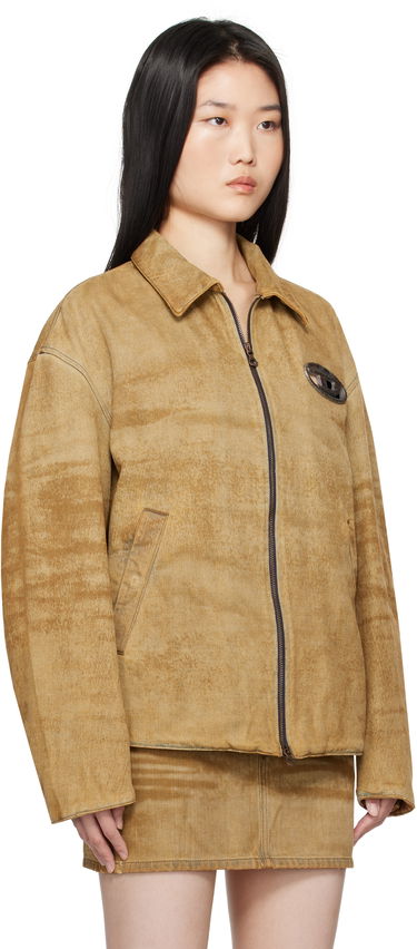 Яке Diesel Denim Jacket with Hardware Logo Кафяво | A15903 0AJET, 1