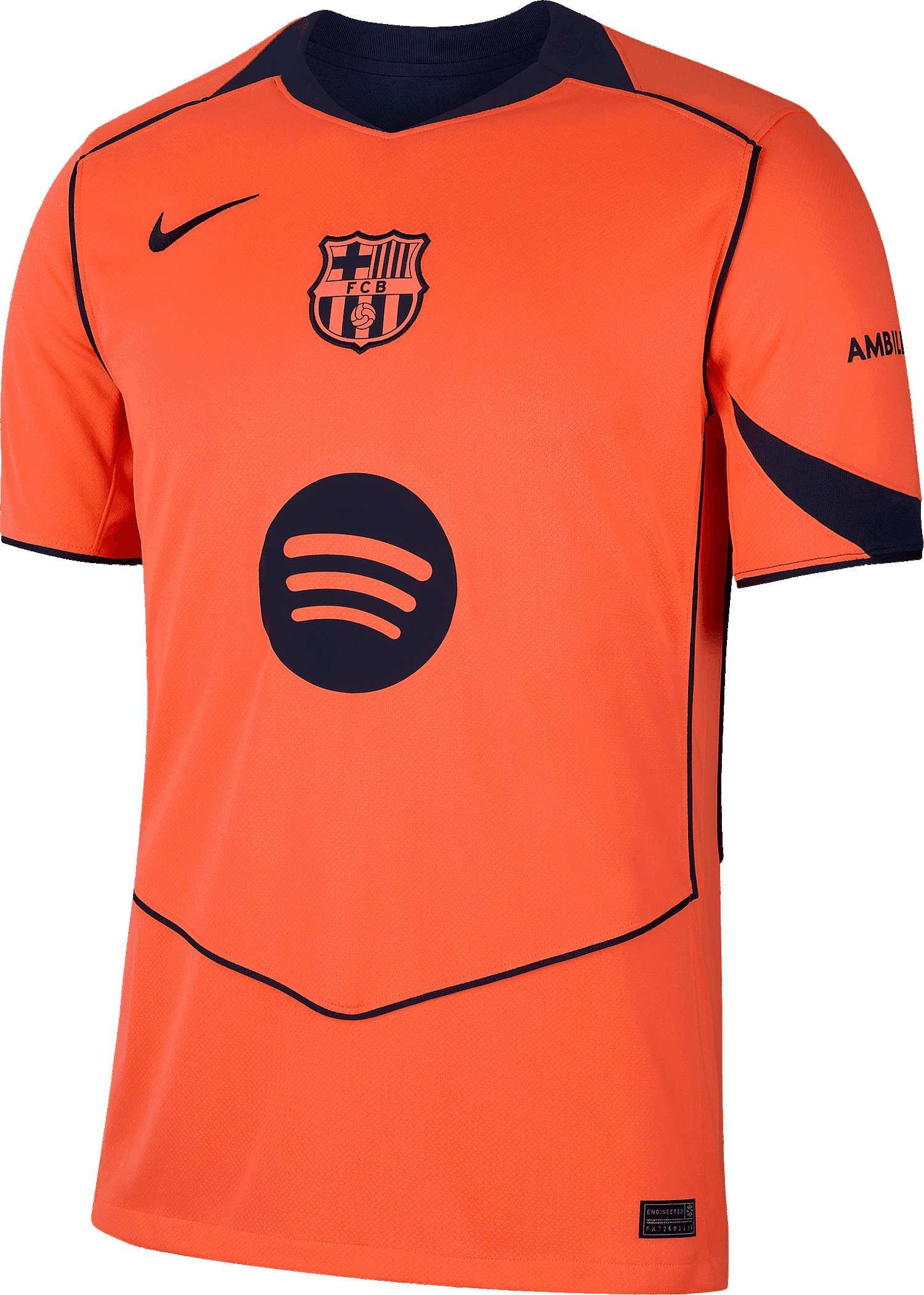 Фланелка Nike FC Barcelona Stadium Third Jersey 2025/26 Оранжево
 | hm3201-855, 0