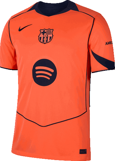 Фланелка Nike FC Barcelona Stadium Third Jersey 2025/26 Оранжево
 | hm3201-855, 0