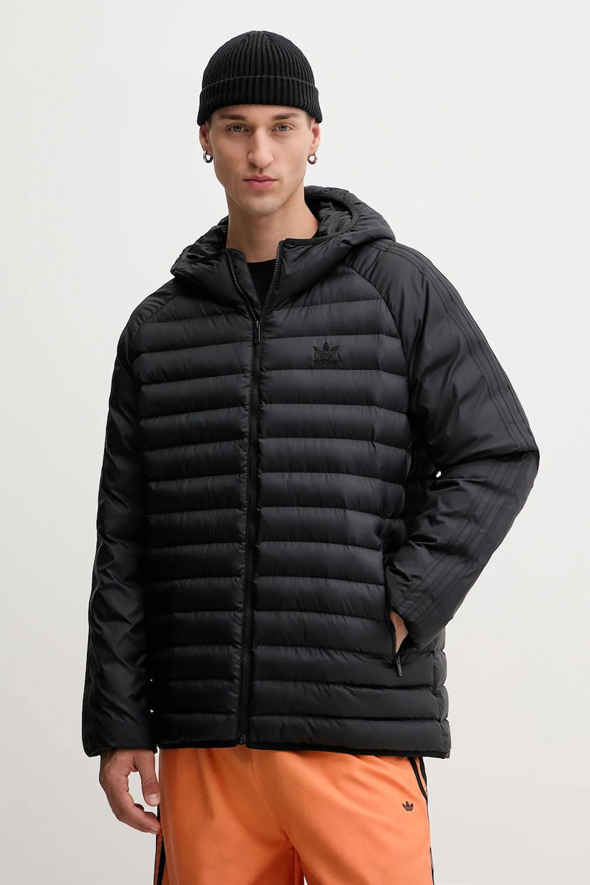 Пухо яке adidas Originals adidas Originals Pad Hooded Winter Jacket Черно | JX4117