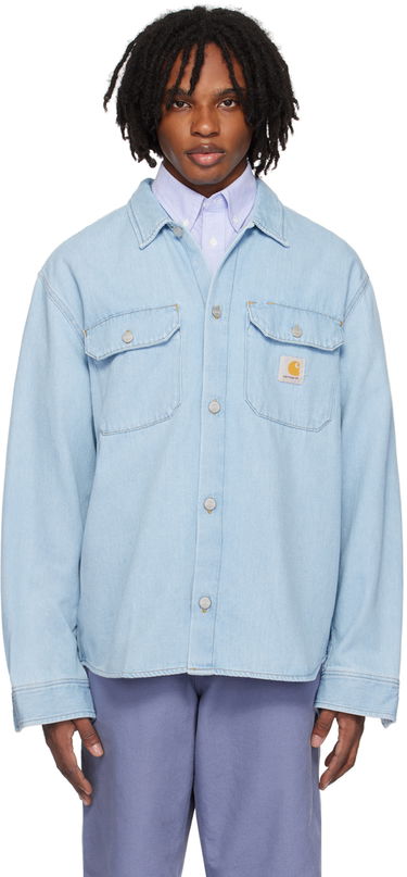 Риза Carhartt WIP Carhartt WIP Harvey Denim Overshirt Синьо | I033346, 0