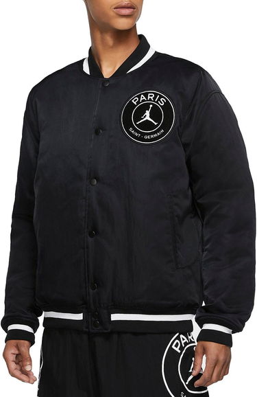 Яке бомбър Jordan MJ Paris Saint-Germain Varsity Jacket Черно | ck9665-010, 0