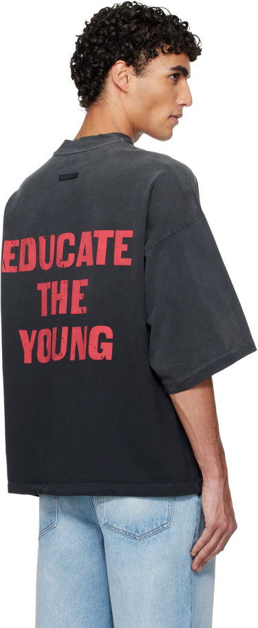 Тениска Fear of God Fear of God Relaxed FU Educate T-shirt Черно | FG25FW10-10304HWJ-001, 2