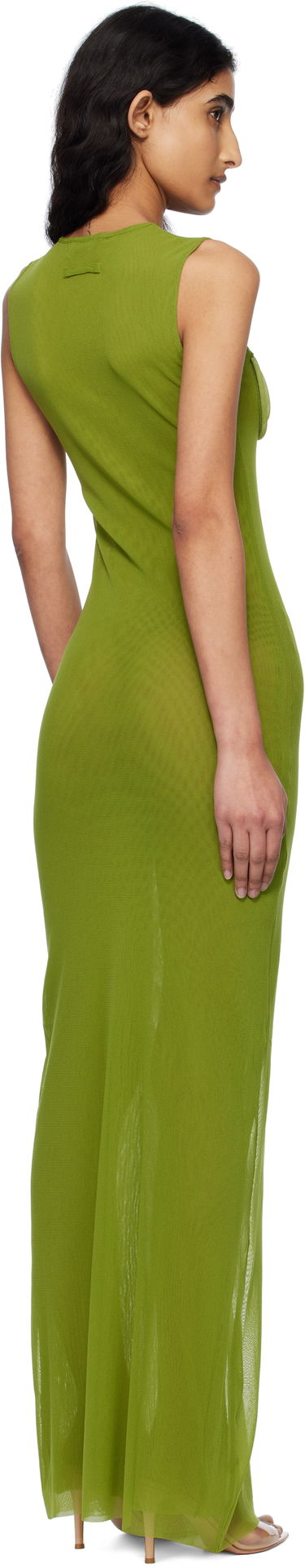 Pокля Jean Paul Gaultier Jean Paul Gaultier 3D Spirale Maxi Dress Зелено | 25/34-F-RO393B-T001-43, 2