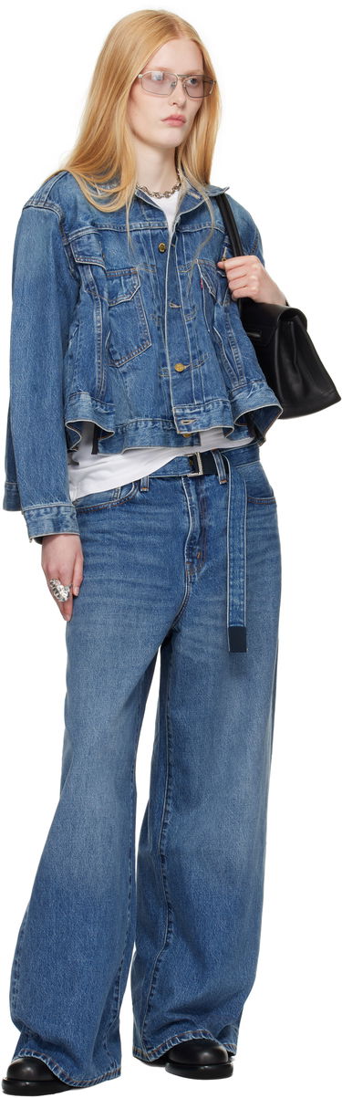 Дънки sacai Levi's Edition Wide-Leg Jeans by Sacai Синьо | 25-0962S, 3