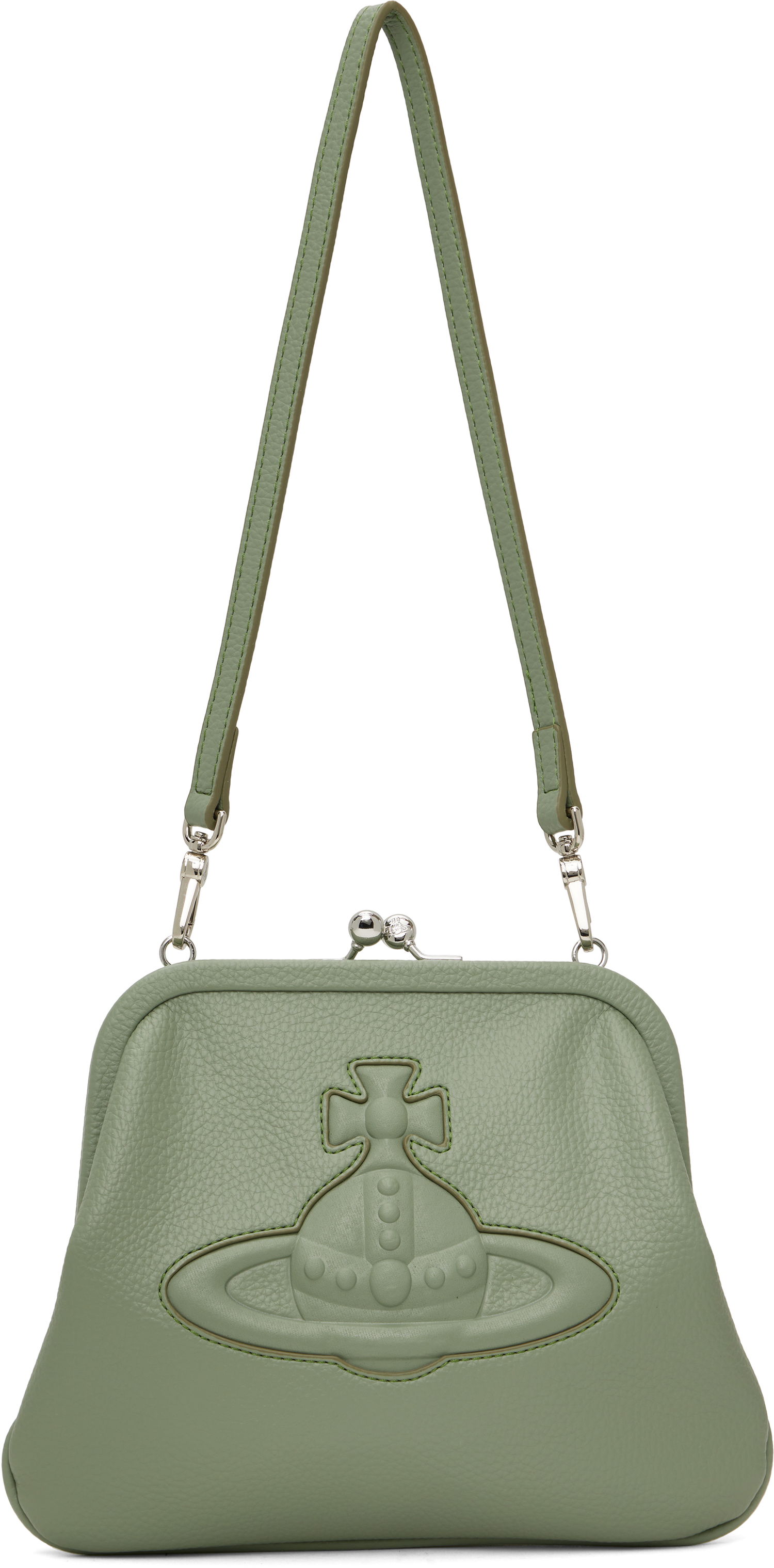Дамска чанта Vivienne Westwood Vivienne Westwood Vivienne's Orb Clutch Зелено | 4B010009W-S000D-, 0
