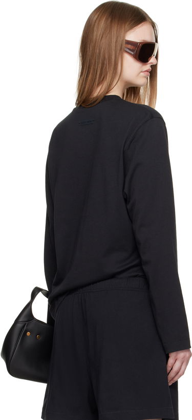 Тениска Fear of God ESSENTIALS Classic Fit Long Sleeve T-Shirt Черно | 125SP255880FW, 2