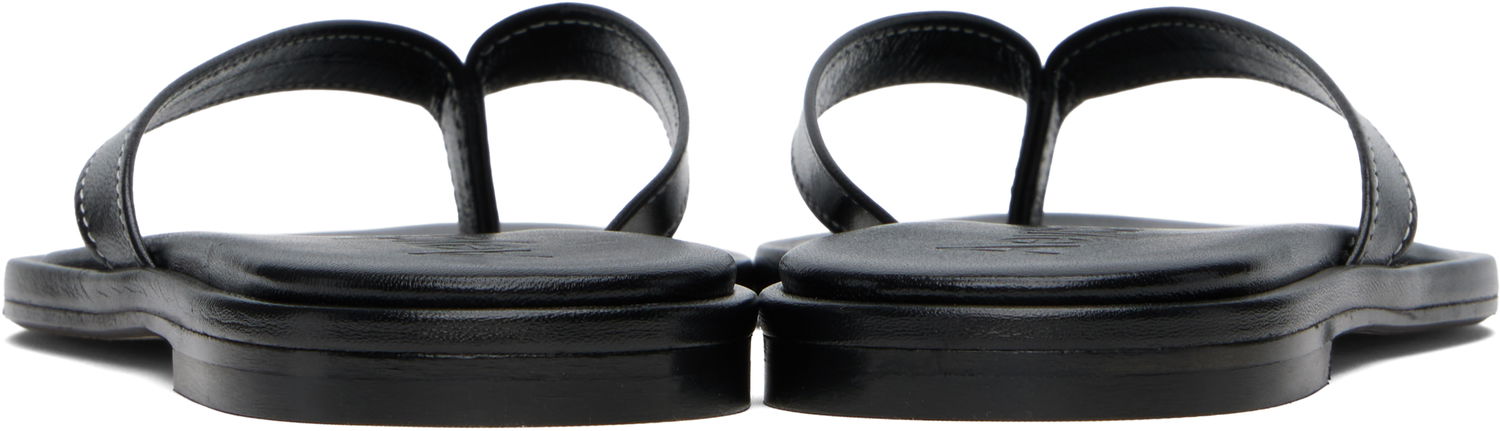 Облекло Aeyde Aeyde Melody Leather Toe-Post Flip-Flops Черно | A11-FS-FDMR08FL191-SS25-800-007, 1