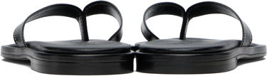 Облекло Aeyde Aeyde Melody Leather Toe-Post Flip-Flops Черно | A11-FS-FDMR08FL191-SS25-800-007, 1