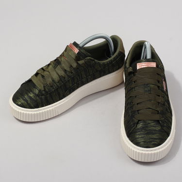 Кецове и обувки Puma Basket Platform VR Wn's olive night - olive night Зелено | 364092 01, 2