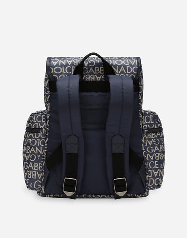 Раница Dolce & Gabbana Dolce & Gabbana Coated Jacquard Backpack Синьо | EM0100AJ7058L625, 2