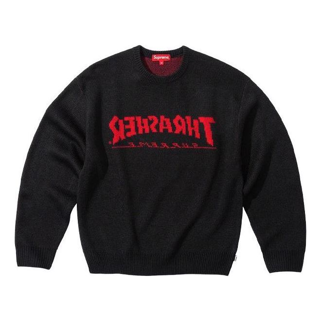 Пуловер Supreme Thrasher Collaboration Knitted Sweater Черно | SUP-FW21-201, 0