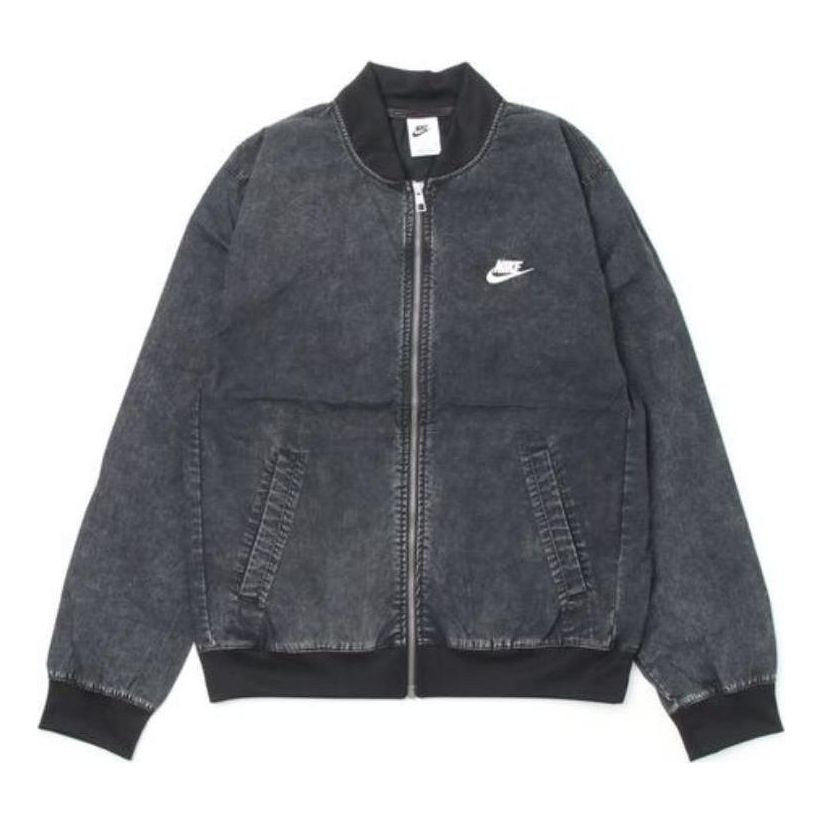 Яке бомбър Nike Sportswear Club+ Logo Bomber Jacket Черно | DQ4590-010, 0