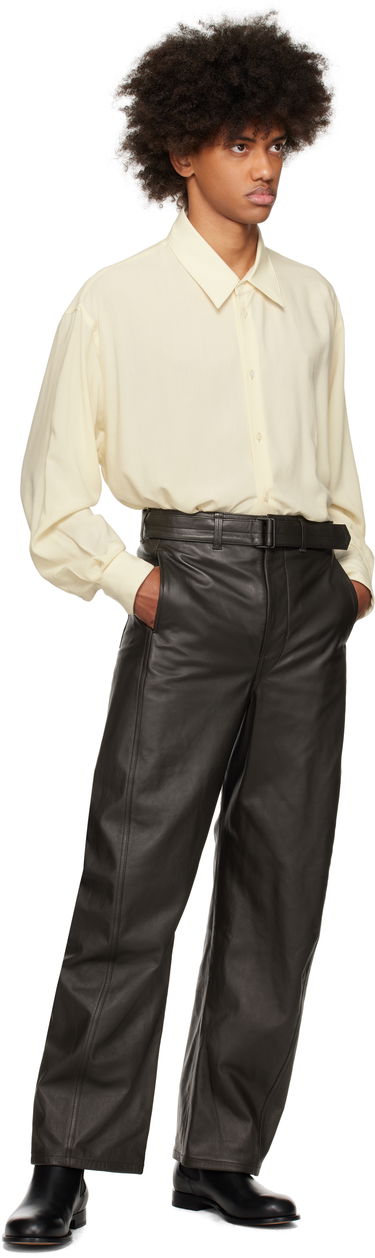 Риза LEMAIRE Men's Relaxed Fit Shirt Жълто | SH1116 LF1286, 3