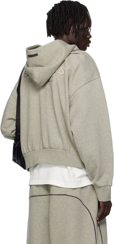 Суитчър Fear of God Fear of God ESSENTIALS Fleece Zip-Up Hoodie Сиво | 192SP254785F, 2