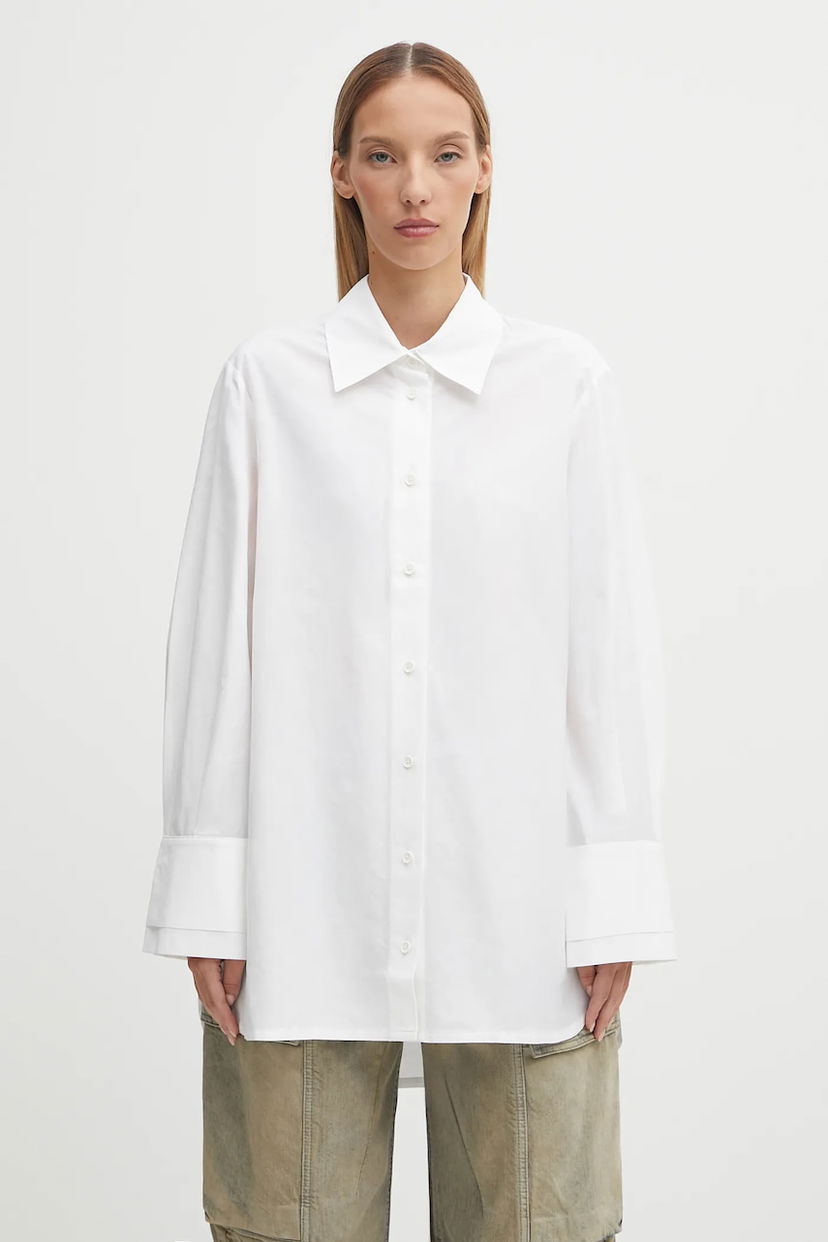 Риза Barbour Barbour Evette Relaxed Fit Shirt Бяло | LSH1712WH11