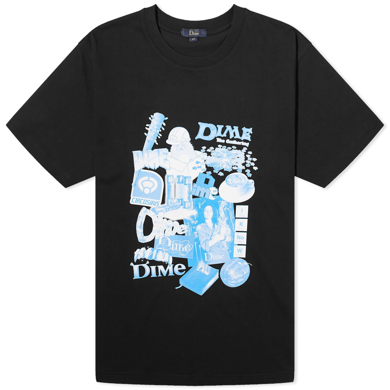 Тениска Dime Collage T-Shirt Черно | DIMESP2430BLK, 0