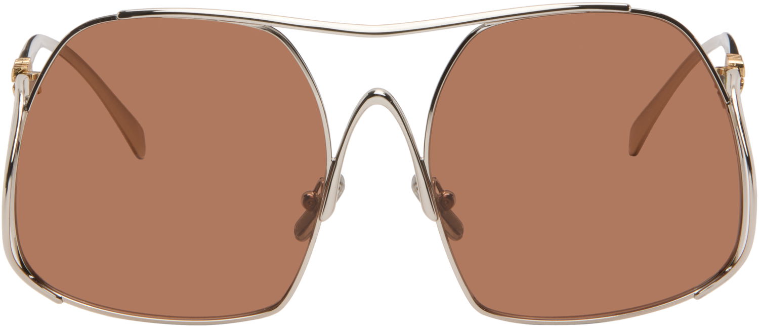 Слънчеви очила Miu Miu Miu Glimpse Aviator-Style Sunglasses Кафяво | 0MU A55S 8056262528907, 0