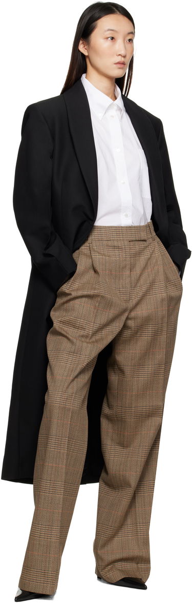 Панталони Róhe Róhe Mid-Waist Tailored Trousers Кафяво | 416-30-080, 3