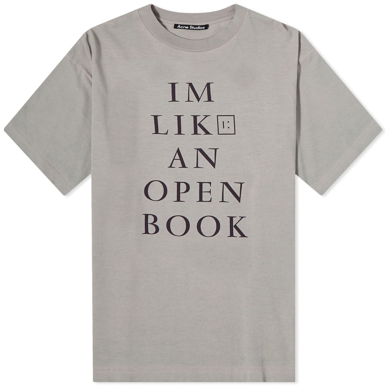 Тениска Acne Studios Exford Heat Change Face Tee Сиво | CL0179-AI3, 0