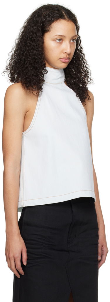 Потник We11done We11done Halter Neck Denim Top Синьо | WD-DB0-24-299-W-IC, 1