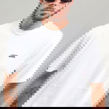 Тениска Vans Left Chest Logo Tee Бяло | VN0A3CZEYB21, 2
