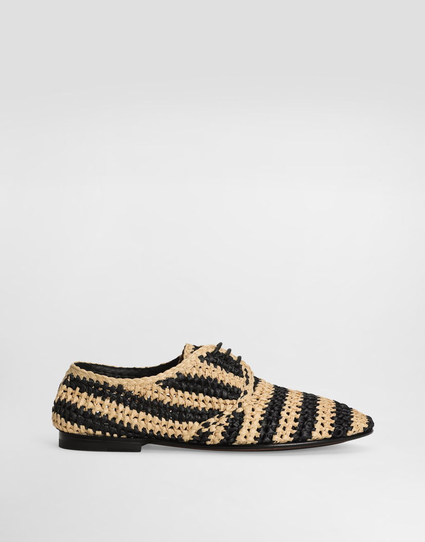 Аксесоари Dolce & Gabbana Dolce & Gabbana Woven Raffia Derby Shoes Бежово | A10872A9M098B965
