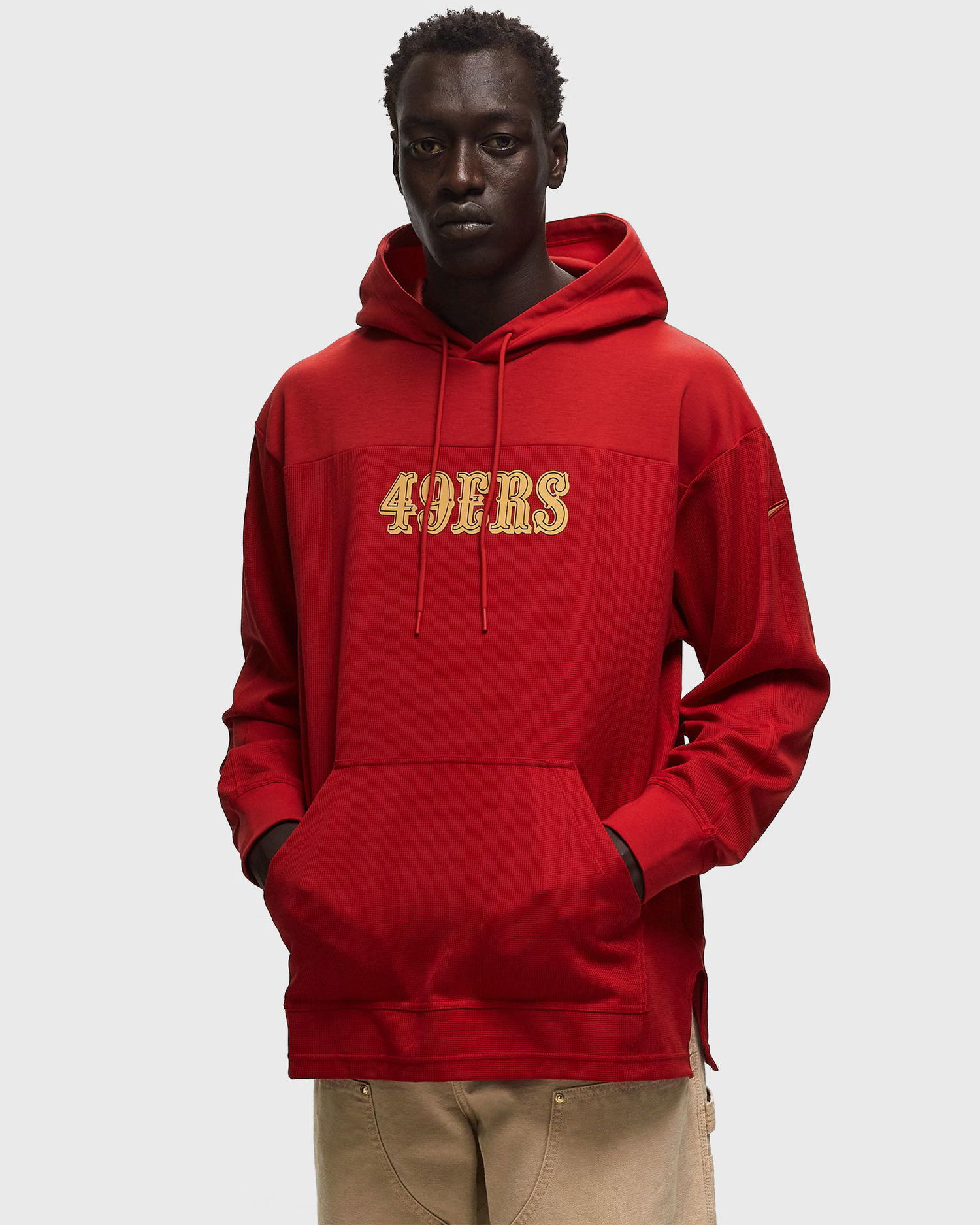 Суитчър Nike NFL San Francisco 49ers Jersey Hoodie Top Червено | 00MO-6DL-73-BVK, 1