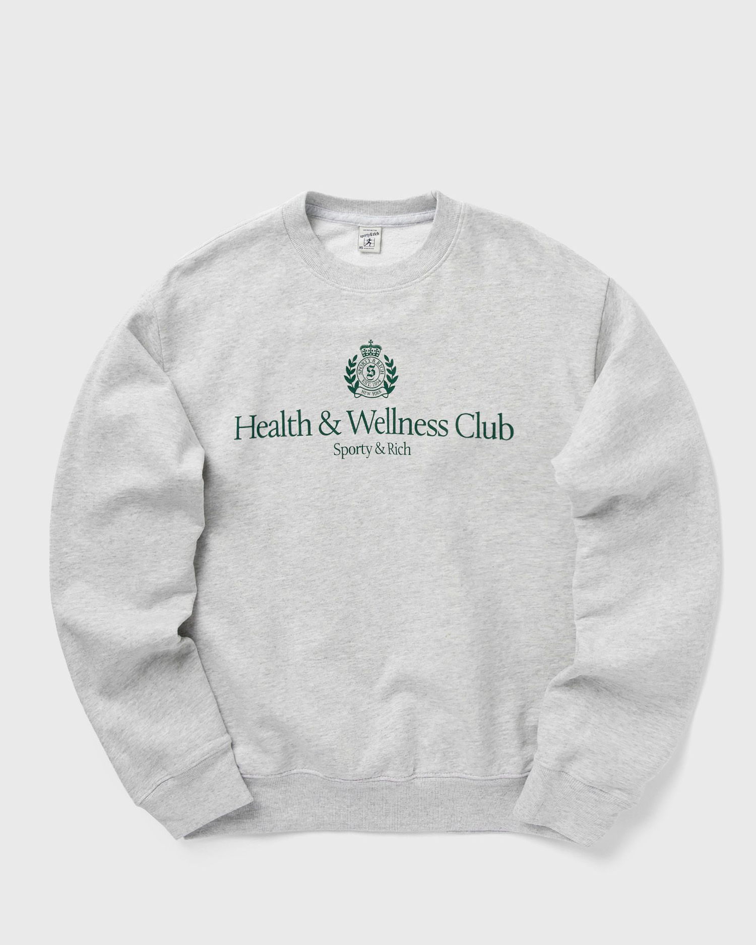 Суитчър Sporty & Rich H&W Crest Crewneck Sweatshirt Сиво | ST071511241GY03, 0