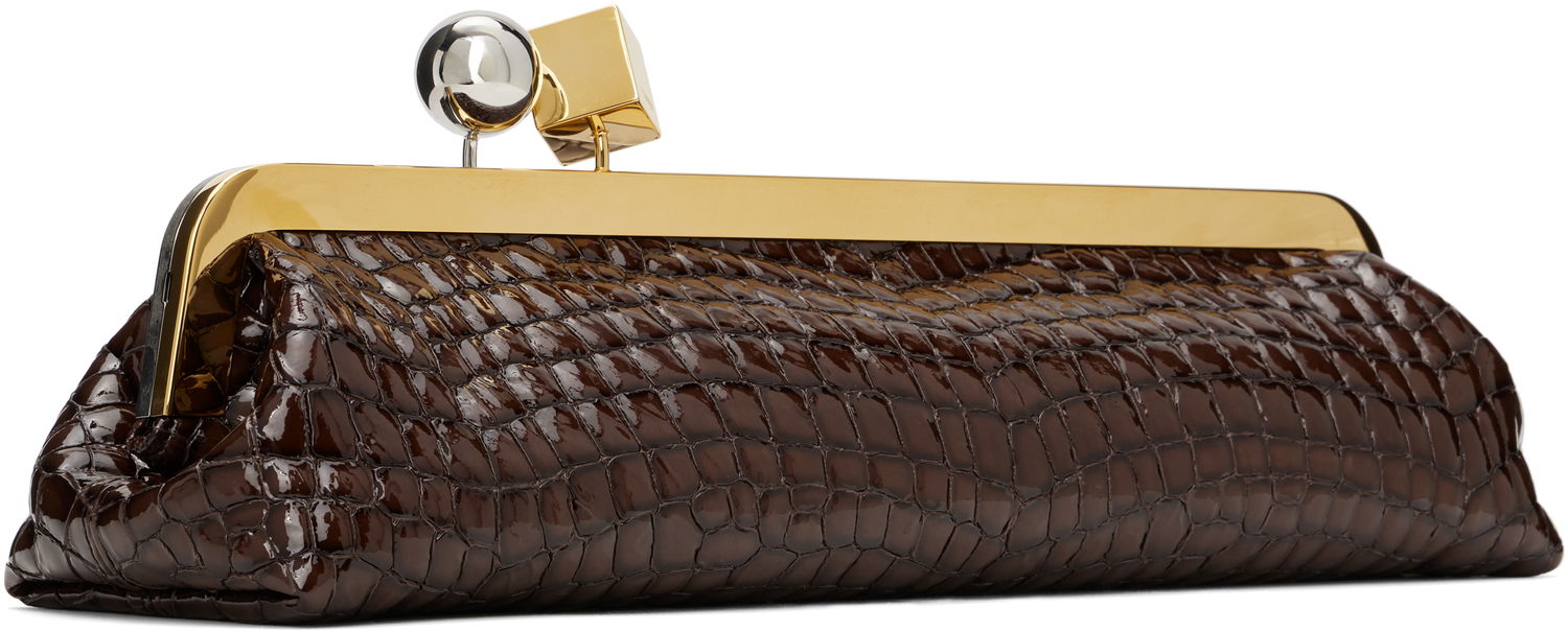 Дамска чанта Jacquemus Jacquemus La Croisière 'The Salon' Clutch Кафяво | 25E251BA413-3237, 1