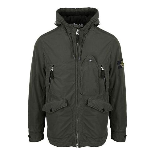 Ветровка Stone Island David Light-TC Micropile Jacket Зелено | 731540931-V0059