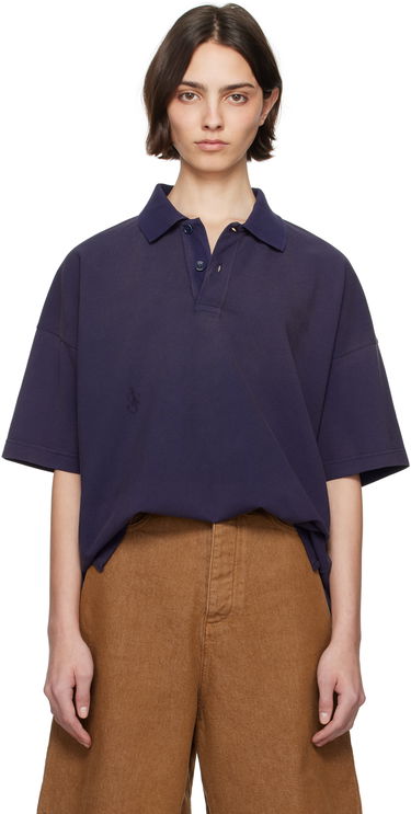 Поло тениска JW Anderson JW Anderson Anchor Print Polo Тъмно синьо | JO0269-PG1808, 0