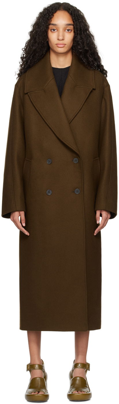 Палта Róhe Oversized Double Breasted Coat Кафяво | 413-10-002