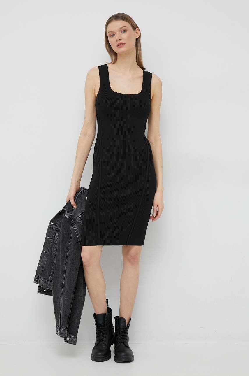 Pокля CALVIN KLEIN Midi Dress Черно | K20K205447.PPYX, 0