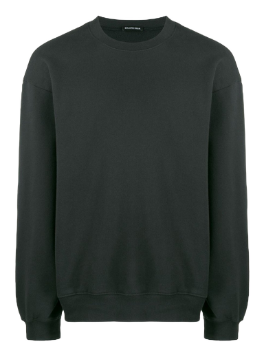 Суитчър Balenciaga Tonal Logo Sweatshirt Черно | 570807TFV701055