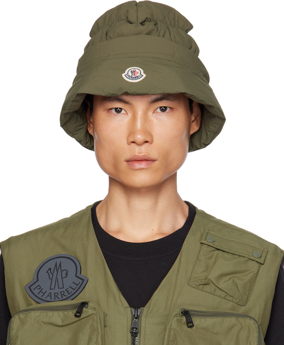 Шапка Moncler Genius x Pharrell Williams Down Bucket Hat Зелено | I209R3B00002M3404, 0