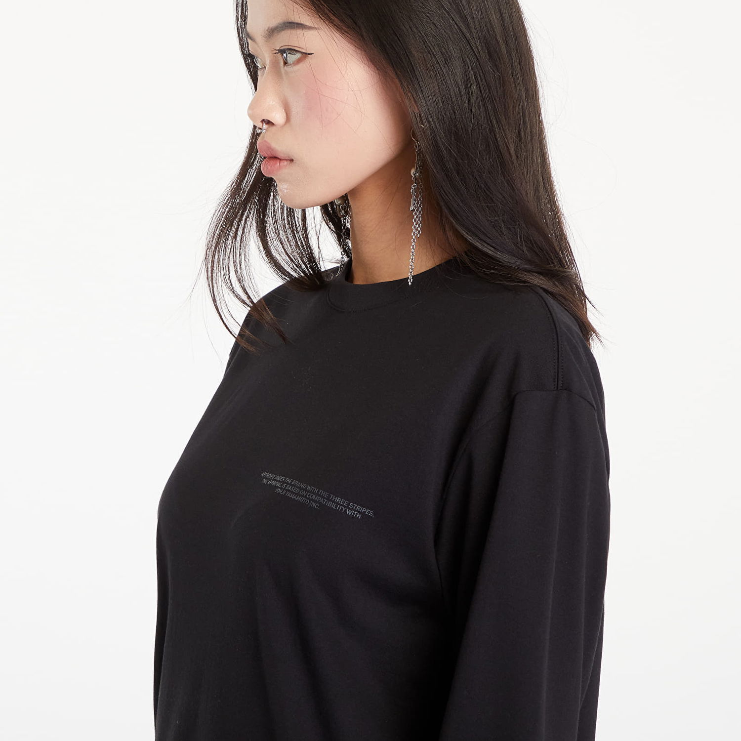Тениска Y-3 Logo Long Sleeve Tee UNISEX Black Черно | JE9280, 1