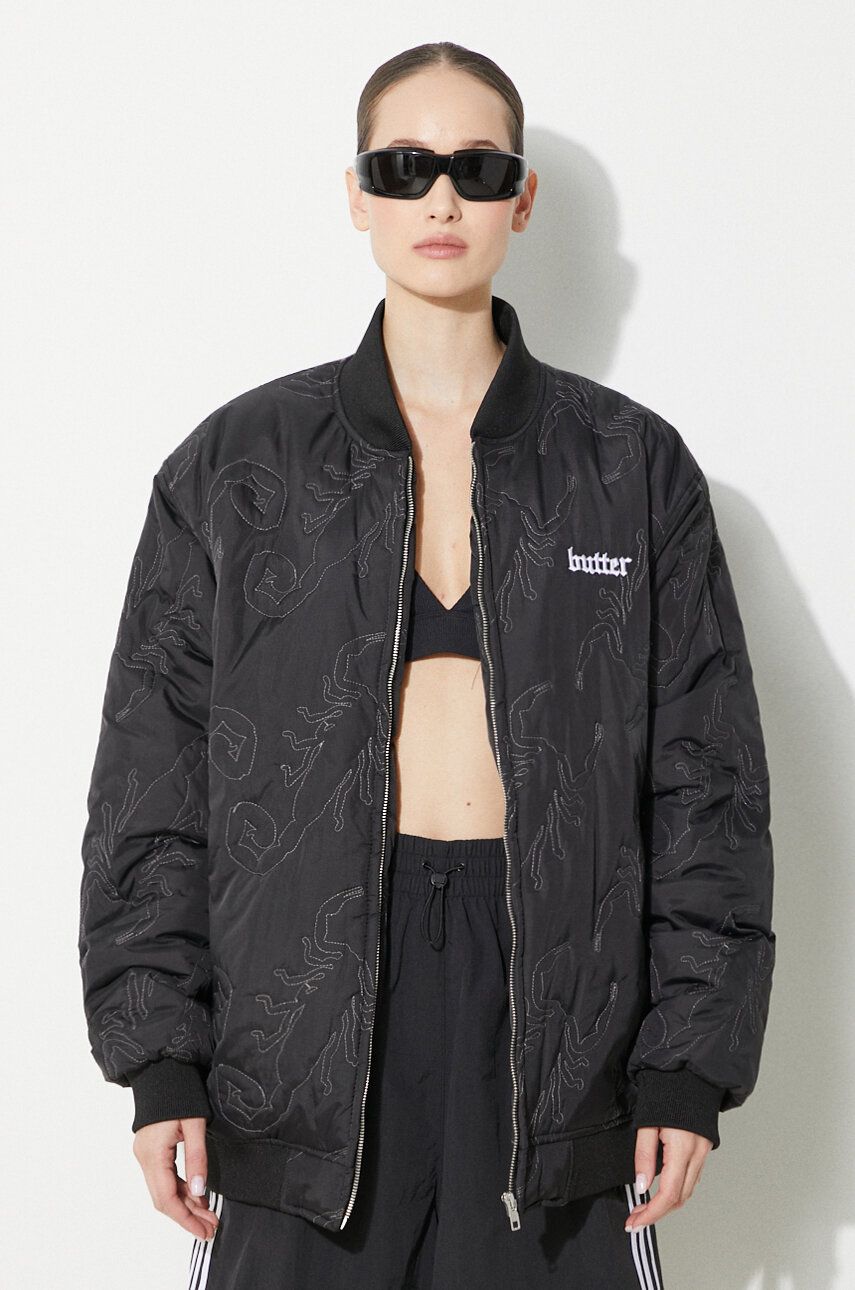 Яке бомбър Butter Goods Bomber Jacket Scorpion Черно | BGQ1243401, 0